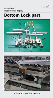 JGKW 1100 Gluer per cartelle a doppio blocco con diffusore di colla Gluer a blocco inferiore e colla laterale