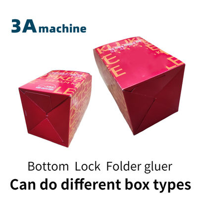 Motore elettrico SHH**800AG-2 Mini Lock Bottom Box Gluing Machine con facile funzionamento
