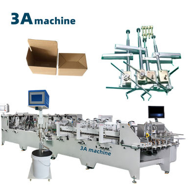 CQT900YG-2 Pre-folded Bottom Lock Semi Automatic Box Glueing Machine per macchine e macchine
