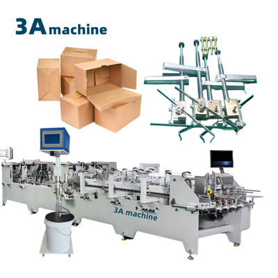 PLC controllata CQT900YG-2 corrugata doppia colla laterale di incollaggio pieghevole macchina per hardware