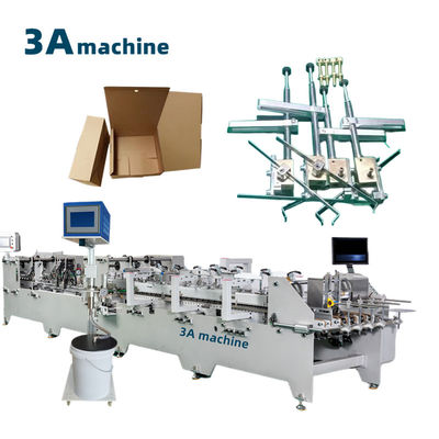 Imballaggio in cartone con QT900YG-2 Pre-folded Bottom Lock Automatic Folder Gluer Machine