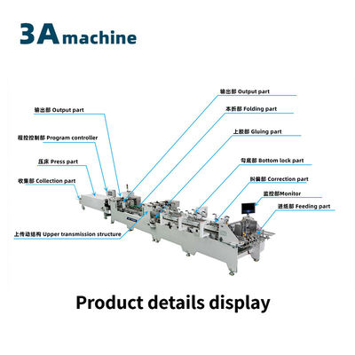 Funzione di raccolta automatica 1 Macchina adesiva per cartoni ondulati con tensione 380v