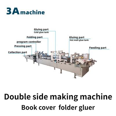 CQT-800BS Macchina automatica per coperture di libri, presentazione di cartelle, incollatura per scatole piccole