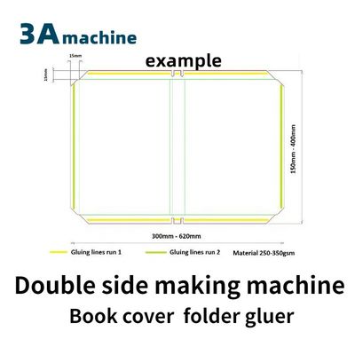 CQT-800BS macchina automatica di incollazione laterale della copertina del libro con larghezza massima di 650 mm