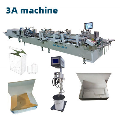 Macchina automatica di piegatura e incollaggio di scatole CQT-900 migliorata per la collazione di doppio cartone