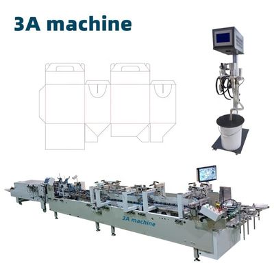 Industrial CQT-900 Enhanced Type Automatic Bottom Lock Folder Gluer Machine per scatole