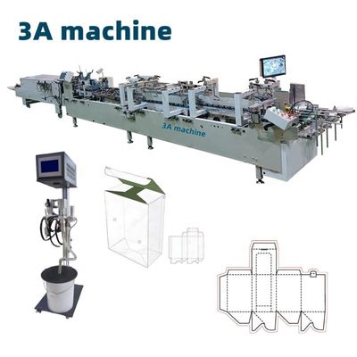 PLC controllata CQT-900 macchina automatica di piegatura e incollaggio di cartoni per scatole a cartone