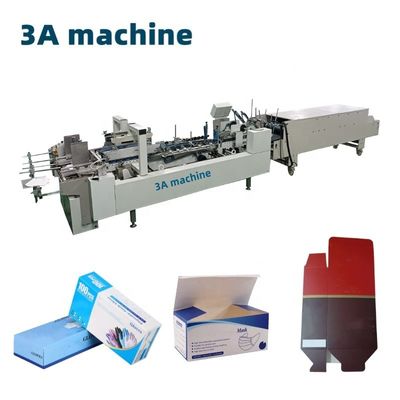 3.5m*1.1m*1.4m CQT-800 Box Folder Gluer Machine per la piegatura e incollaggio di scatole in linea retta