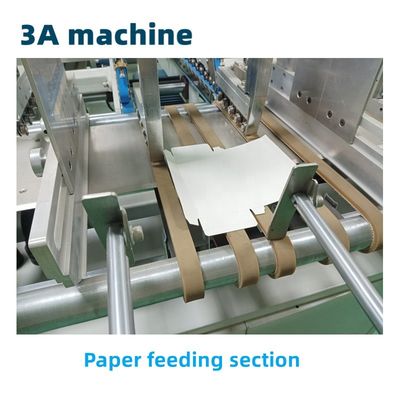 3.5m*1.1m*1.4m CQT-800 Box Folder Gluer Machine per la piegatura e incollaggio di scatole in linea retta
