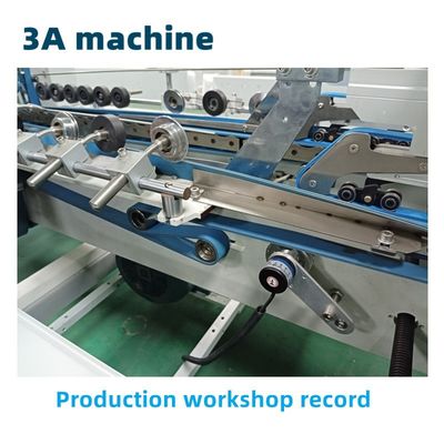 3.5m*1.1m*1.4m CQT-800 Box Folder Gluer Machine per la piegatura e incollaggio di scatole in linea retta