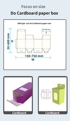 CQT 800 Cartone/cartuccia corrugata a linea retta Macchina di incollaggio per cartoni automatici