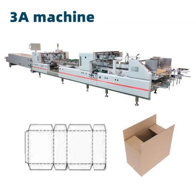 Voltaggio 380v CQT-1300 Casella di flauto a tre strati corrugata Macchina adesiva per cartelle automatiche