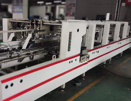 Carta di cartone 200g-650g 6 angoli cartellone Gluer Machine per 4 angoli box piegatura