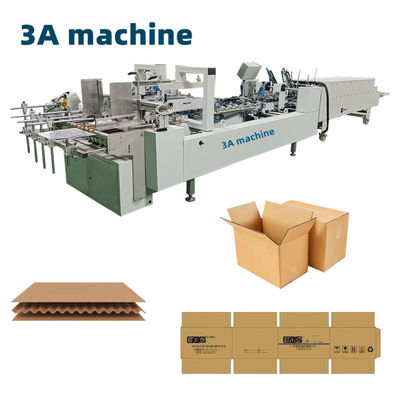 PLC controllato CQT-800WK-1 cartone ondulato cartone cartone Folder Gluer Machine per imballaggio di scatole