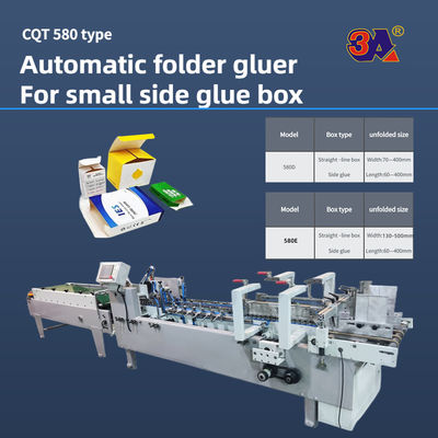 PLC controllata Automatic Folder Gluing Machine per colla laterale linea retta Box Bottom Lock