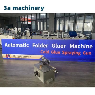 Materiale di imballaggio di carta Funzionamento liscio Foldere Gluer Machine